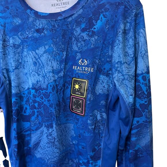 NWT Realtree Fishing Long Sleeve Sun Protection Top sz Small - Picture 2 of 5